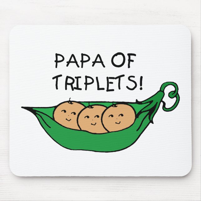 Papa der Dreiergruppe-Hülse Mousepad (Vorne)
