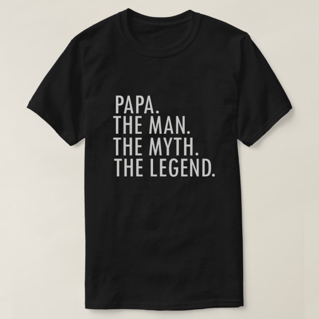 Papa der Mann der Mythos das Legenden-lustige T-Shirt (Design vorne)