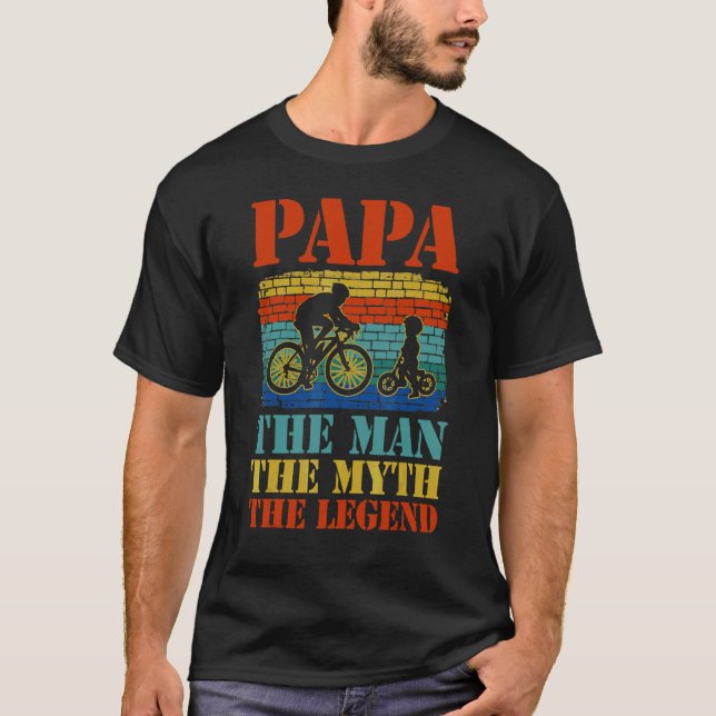 Papa Der Mann der Mythos Der Spaß der Legende Vate T-Shirt (Vorderseite)
