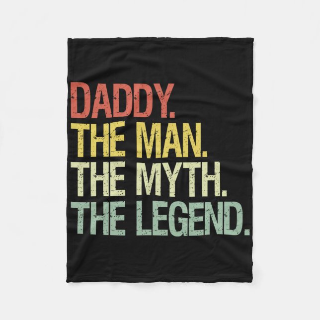 Papa der Mann, der Mythos, die legendären Väter ge Fleecedecke (Vorderseite)