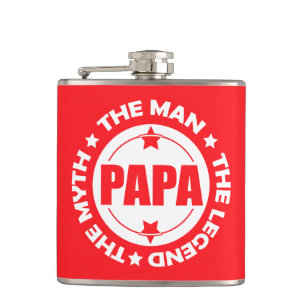 Papa. Der Mann. Der Mythos. Die Legende. Flachmann