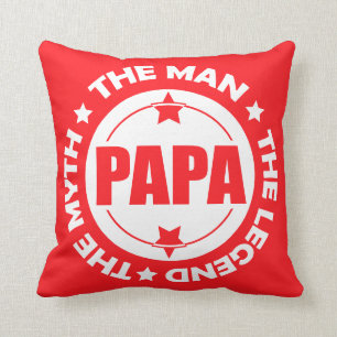 Papa. Der Mann. Der Mythos. Die Legende. Kissen