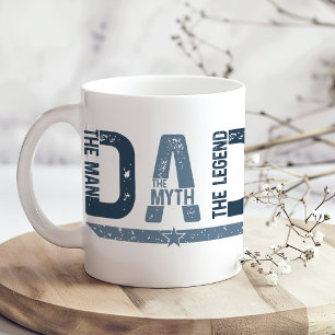 "PAPA Der Mann mit der Legende" Vatertagsgeschenk Kaffeetasse