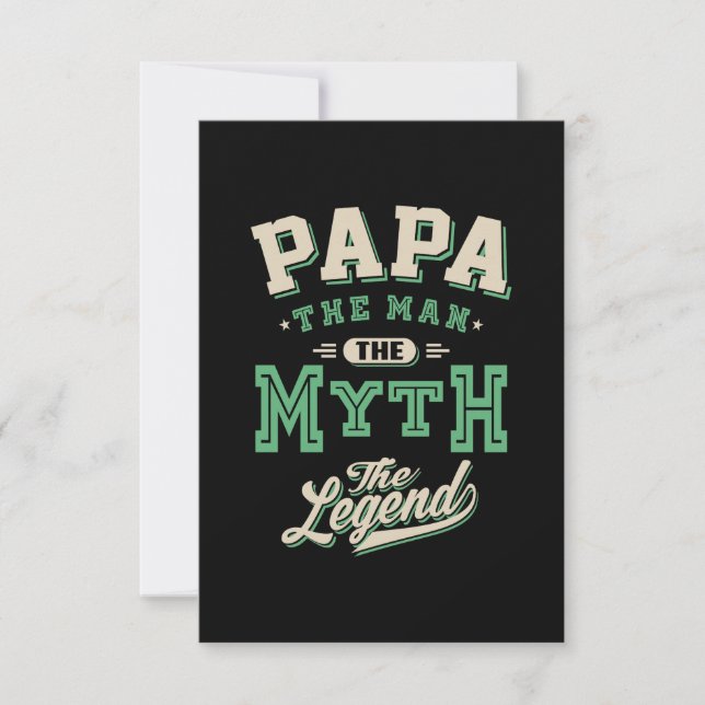 Papa Der Mensch Der Mythos der Legende RSVP Karte (Vorderseite)