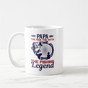 Papa Der Mensch Der Mythos Die Legende des Fischen Kaffeetasse