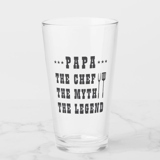 Papa Der Mythos vom legendären Gitterglass Glas (Vorderseite)