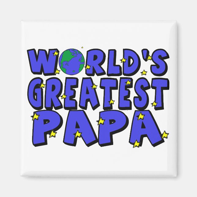 Papa der Welt Magnet (Vorne)