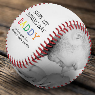 Papa des niedlichen Ersten Vaters   FotoCollage Baseball