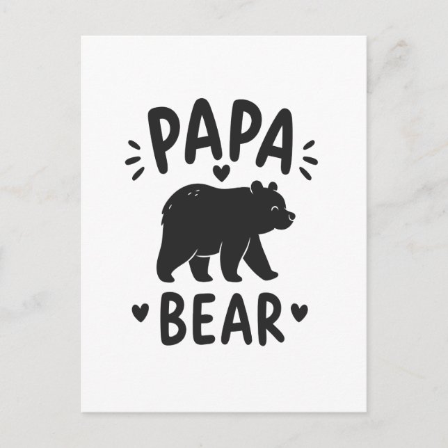 Papa Design Postkarte (Vorderseite)