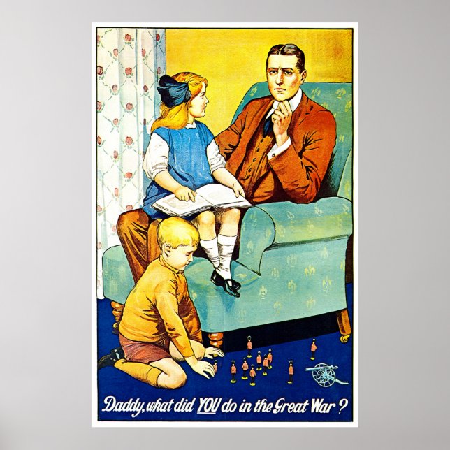 Papa? - Drucken Poster (Vorne)