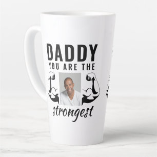Papa, du bist der stärkste lustige Vater Foto Milchtasse