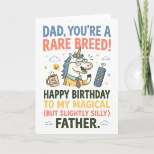Papa, du bist eine seltene Rasse Vatertag Geburtst Karte