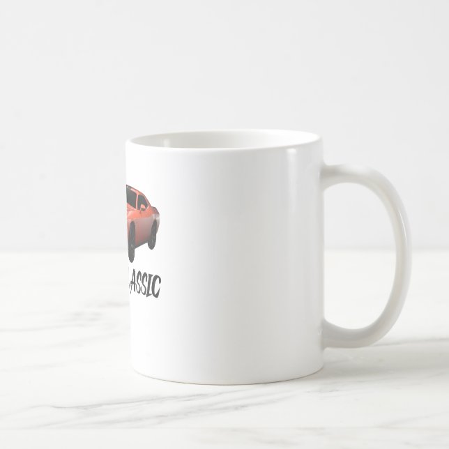 Papa du bist klassisches Dodge Challenger SRT Hell Kaffeetasse (Rechts)