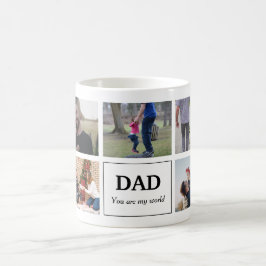 Papa, du bist meine Welt Foto-Collage Kaffeetasse
