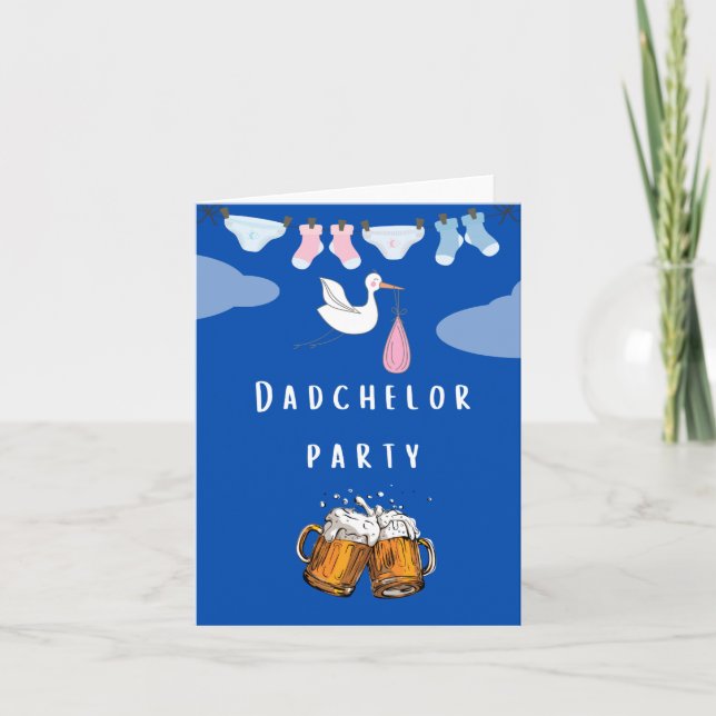 Papa Duschdieger Papageien , Bierladen Party einla Einladung (Vorderseite)