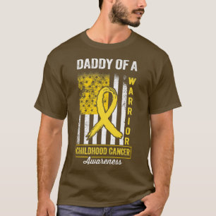 Papa eines Kriegers im Kampf gegen Krebs im Kindes T-Shirt