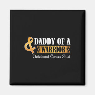 Papa eines Kriegers Krebs im Kindesalter Ribbon Aw Magnet
