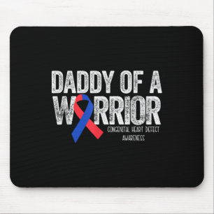Papa eines Kriegers T Shirt Chd Congenital Heart d Mousepad