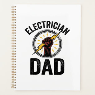 Papa électricien gravure vintage vecteur maillot D
