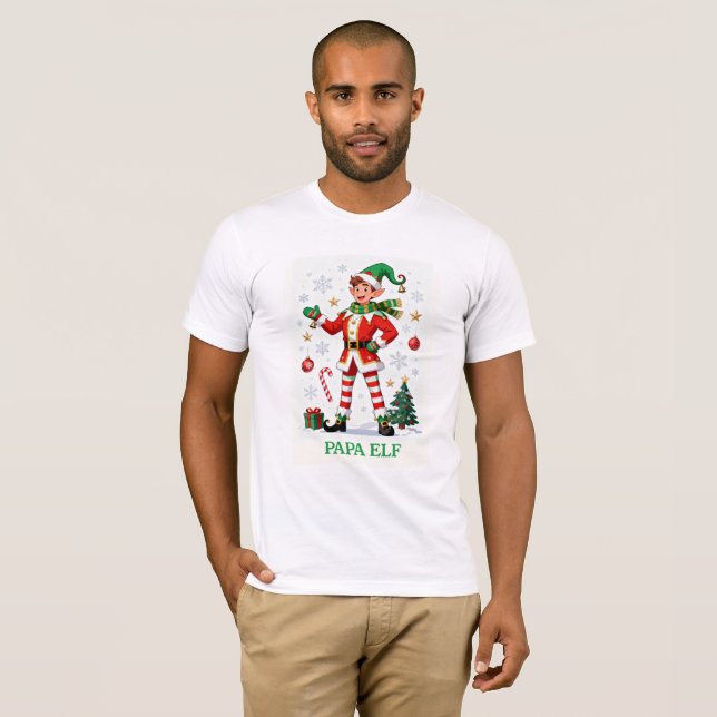 Papa Elf: Certified Holiday Legend T-Shirt (Vorne ganz)