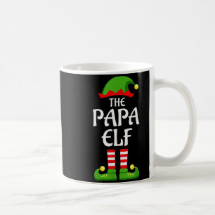 Papa-Elf-Familien-Matching-Gruppe Weihnachten Papa Kaffeetasse