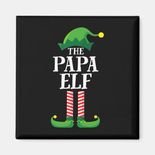 Papa Elf Matching Family Group Weihnachts-Party Py Magnet