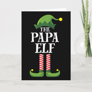 Papa-Elfen-Shirt passende Familiensgruppe Opa Vate Karte