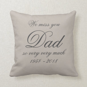 Papa en mémoire d'amour coussin commémoratif per