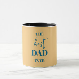 Papa & Enfant Mug - Cadre de Coeur Meilleur Papa J