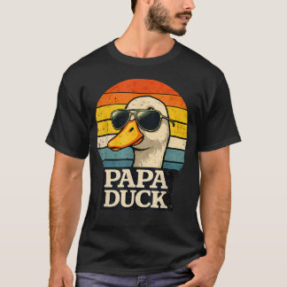 Papa-Ente Süße-Ente Vater-Liebhaber Quack-Vater Vä T-Shirt