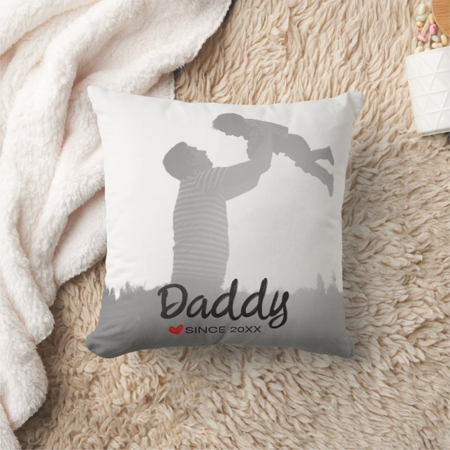 Papa, erster Vatertag, erster glücklicher Vater Kissen (Decke)