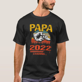 Papa Est 2022 Der künftige neue Vatertag T-Shirt