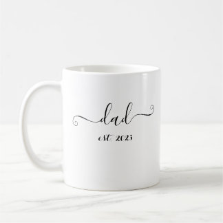 Papa est. 2023 Elegantes Geschenk für den künftige Kaffeetasse