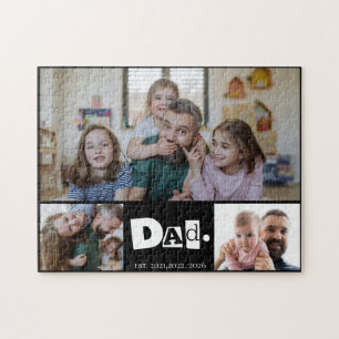 Papa Est 3 Kinder Foto-Collage Familienandenken