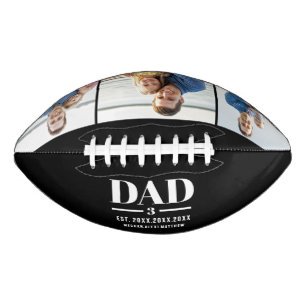 Papa Est. Jahr Name Zahl 3 Foto Fette Schrift Football