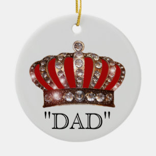 Papa est "KING" Ornement en céramique