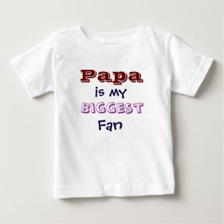 Papa est mon plus grand ventilateur T-shirt bébé b