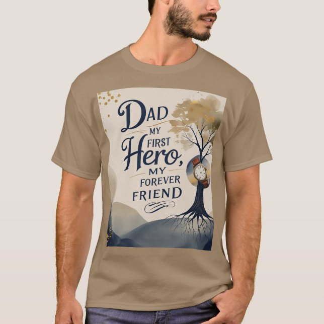 papa est mon t-shirt de héros (Devant)