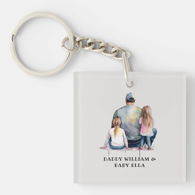 Papa et filles personnalisées (9) (Devant)