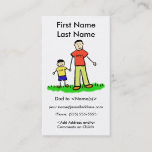 Papa et son Photo personnalisée Appels Cartes de J