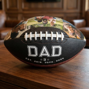 Papa etablierte Jahre Fett Schwarz 3 Foto Football