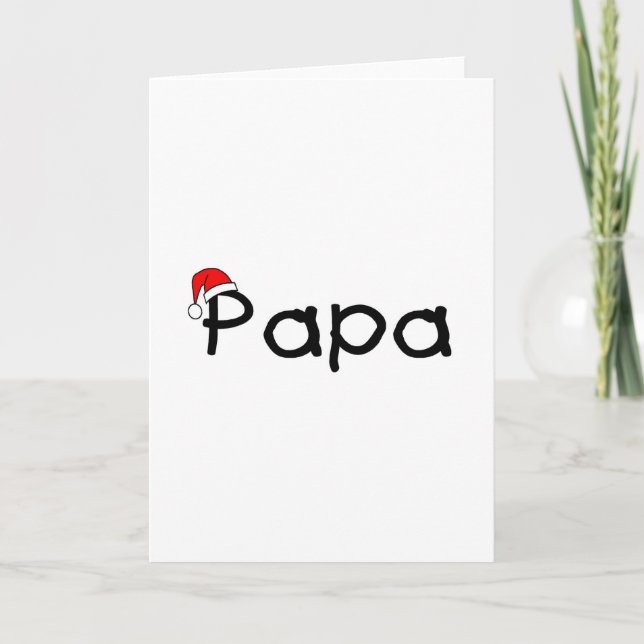 Papa Feiertagskarte (Vorderseite)