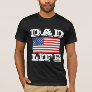 PAPA FÊTE DES PÈRES DE VIE T-SHIRTS PATRIOTIQUES