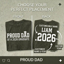 PAPA FIÈRE • Promotion 2026 T-shirt de fin d'étude