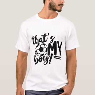 Papa Footballeur C'est Mon Garçon T-Shirt de Jour 