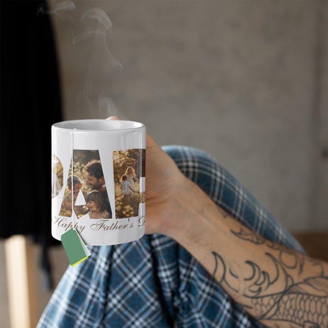 PAPA: Fotocollage Cutout Letters Kaffeetasse (Von Creator hochgeladen)