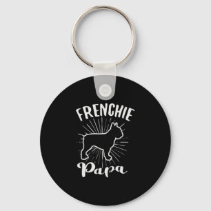 Papa Frensh Bulldog Frenchie French Puppy Dog Schlüsselanhänger