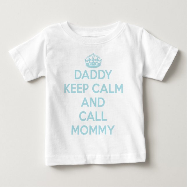 Papa Gardez T-Shirt Calme (bleu clair) (Devant)