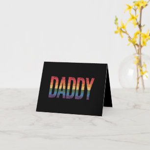 Papa Gay Pride Monat LGBTQ Vatertag Regenbogen  Karte