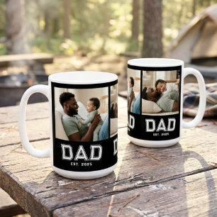 Papa gegründet 3 Foto-Collage Benutzerdefiniert We Kaffeetasse